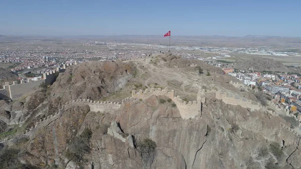 Fortezza Karahisar Kalesi Nella Città Afyonkarahisar — Foto Stock