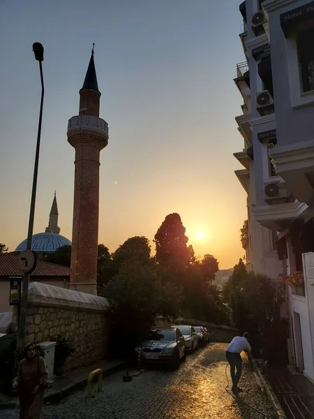 Mesquitas Turquia Pôr Sol — Fotografia de Stock