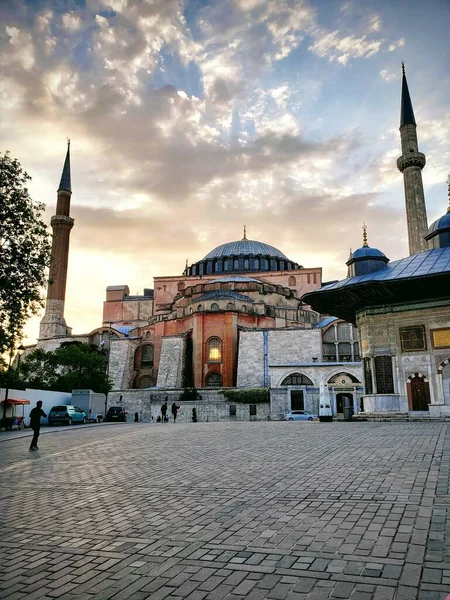 Moskeeën Van Turkije Ondergaande Zon — Stockfoto