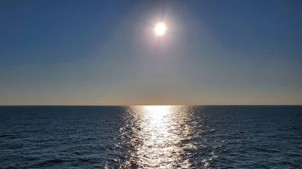 Pôr Sol Sobre Mar Diferentes Partes Mundo — Fotografia de Stock