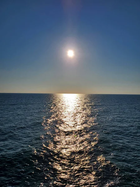 Pôr Sol Sobre Mar Diferentes Partes Mundo — Fotografia de Stock