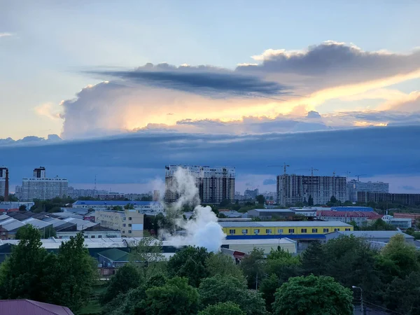 Unglaublich Schöne Wolken Abendlicht Des Tages Wolken Aus Verschiedenen Regionen — Stockfoto
