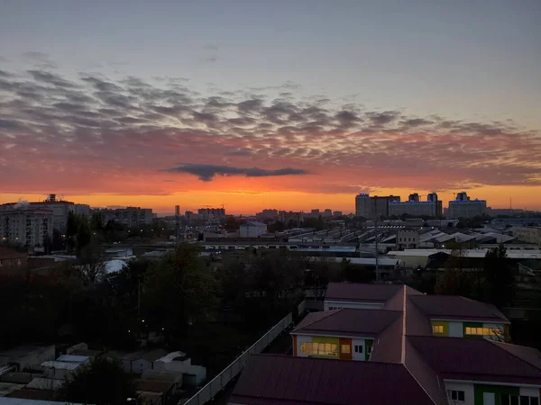 Des Nuages Incroyablement Beaux Coucher Soleil Nuages Différentes Régions Monde — Photo