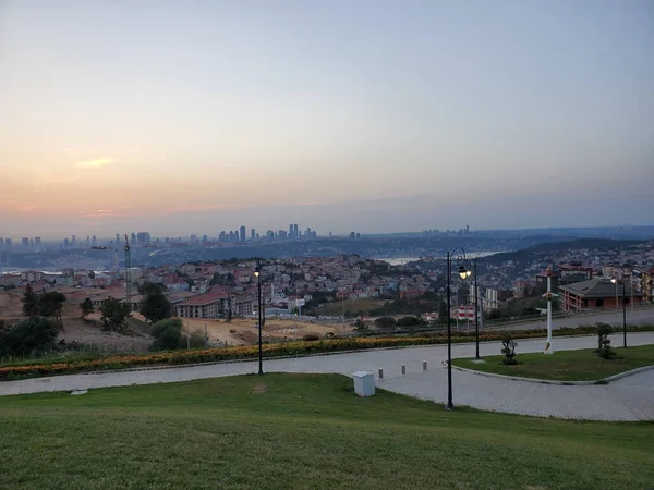 Panoramas Estambul Atardecer —  Fotos de Stock