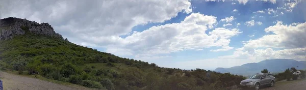 Panoramata Celého Světa Panoramata Hor Podhůří — Stock fotografie