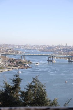 İstanbul Kafe 'si Pierre Loti' nin tarihi yeri. Altın Boynuz 'un muhteşem manzarası.