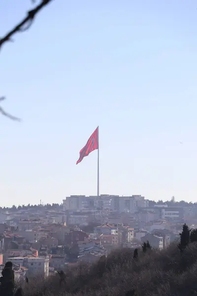 Local Histórico Café Istambul Pierre Loti Lindo Panorama Chifre Ouro — Fotografia de Stock