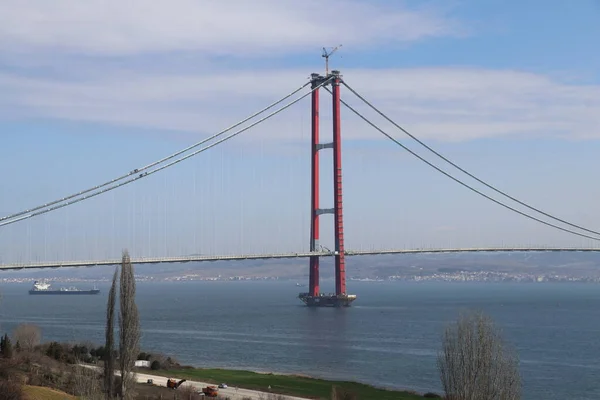 Puente Más Nuevo Canakkale 1915 Través Los Dardanelos Turquía —  Fotos de Stock