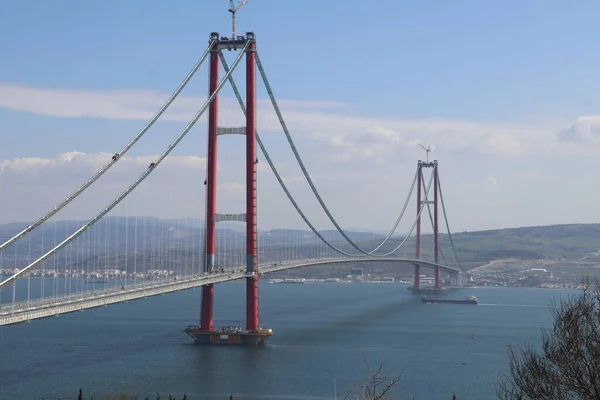 Puente Más Nuevo Canakkale 1915 Través Los Dardanelos Turquía —  Fotos de Stock