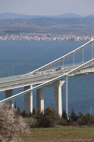 Puente Más Nuevo Canakkale 1915 Través Los Dardanelos Turquía —  Fotos de Stock
