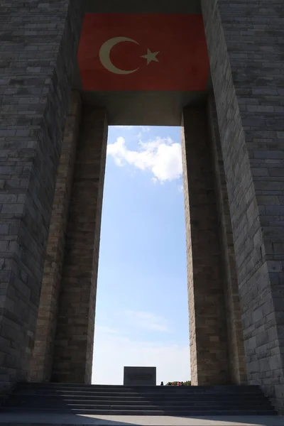 Memorial Turkish Soldiers Who Defended Fought Independence Turkey First World — Stock Photo, Image