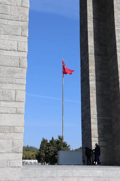 Mémorial Aux Soldats Turcs Qui Ont Défendu Combattu Pour Indépendance — Photo