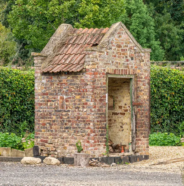 Old Brick Victorian Outhouse Inghilterra Regno Unito — Foto Stock