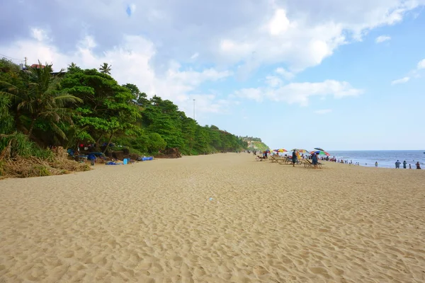 Varkala Kerala Hindistan Aralık 2021 Sahilden Varkala Uçurumunun Manzarası — Stok fotoğraf