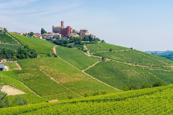 Beautiful Village Castiglione Falletto Its Vineyards Langhe Region Piedmont Italy — Stock Photo, Image