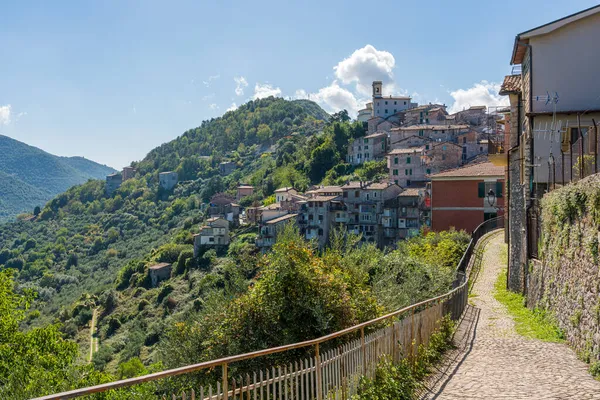 Scénický Pohled Carpineto Romano Krásné Městečko Provincii Řím Lazio Itálie — Stock fotografie