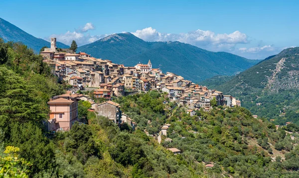 Scenic Sight Carpineto Romano Beautiful Little Town Province Rome Lazio — Stock Photo, Image