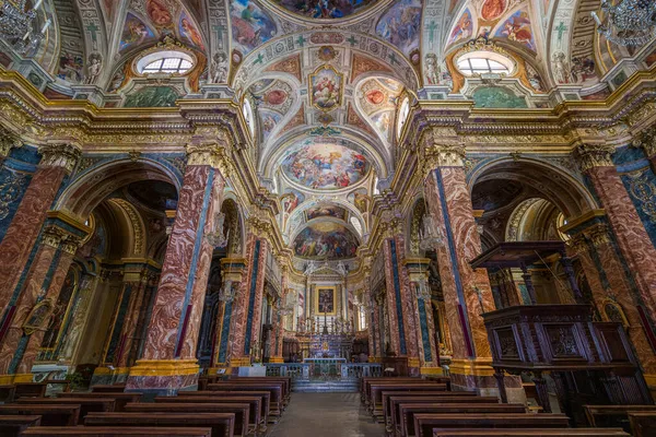 Vista Interior Catedral San Donato Mondov Provincia Cuneo Piamonte Italia — Foto de Stock