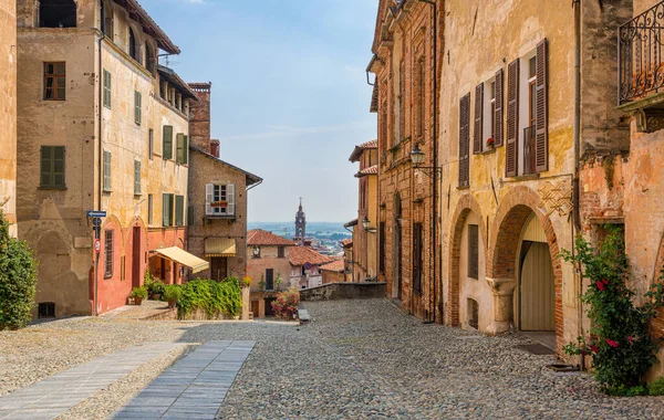 Scenisk Syn Den Vackra Staden Saluzzo Provinsen Cuneo Piemonte Italien — Stockfoto