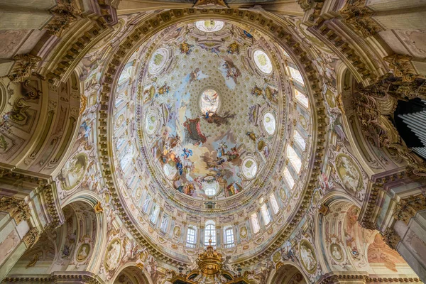 Majestuosa Cúpula Del Santuario Vicoforte Provincia Cuneo Piamonte Norte Italia — Foto de Stock