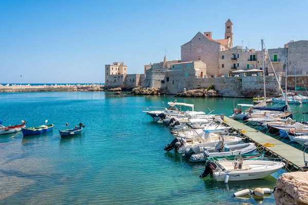 Gyönyörű Vízpart Giovinazzo Város Bari Megyében Puglia Apulia Dél Olaszországban — Stock Fotó