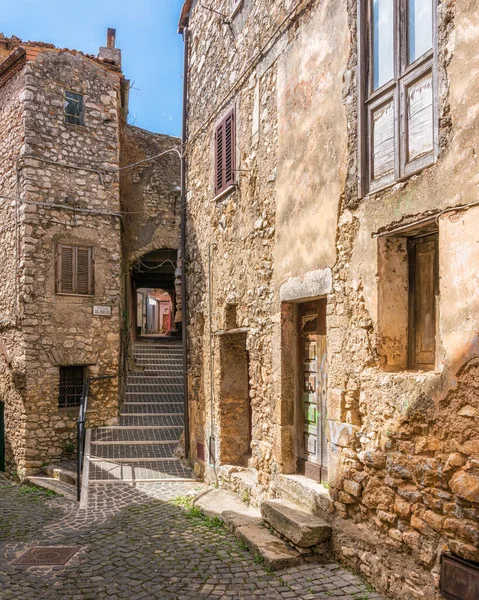 Scénický Pohled Maenza Krásné Městečko Provincii Latina Lazio Itálie — Stock fotografie