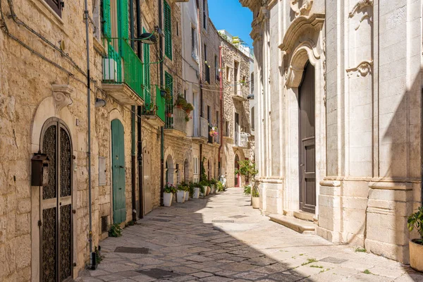 Malerischer Sommerblick Der Altstadt Von Molfetta Provinz Bari Apulien Apulien — Stockfoto