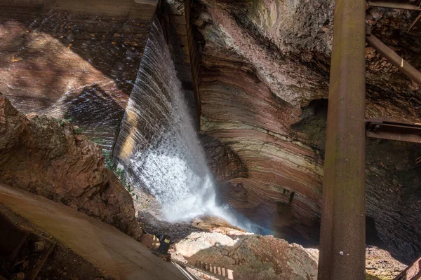 Scenographic Orrido Ponte Alto Beautiful Canyon Trento Trentino Alto Adige — Stock Photo, Image