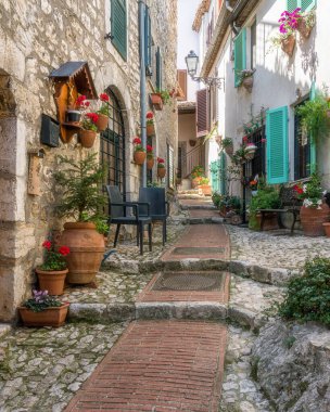Güzel Veroli köyü, Frosinone, Lazio, orta İtalya.