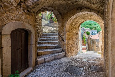 The beautiful village of San Donato Val di Comino, in the Province of Frosinone, Lazio, central Italy.