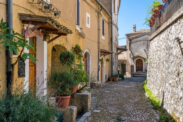 Beautiful Village San Donato Val Comino Province Frosinone Lazio Central — стоковое фото