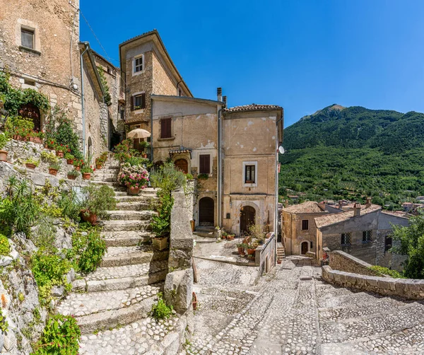Beautiful Village San Donato Val Comino Province Frosinone Lazio Central — Fotografia de Stock