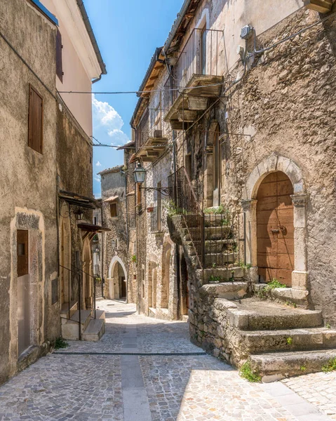 帕琴洛 意大利中部阿布鲁佐拉奎拉省中世纪村庄 — 图库照片
