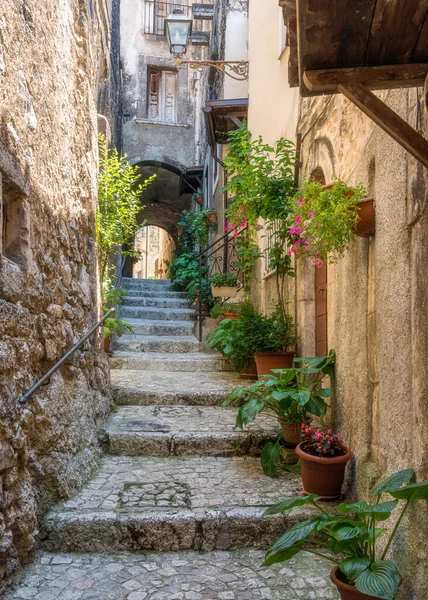 Pacentro Borgo Medievale Provincia Aquila Abruzzo Italia Centrale — Foto Stock
