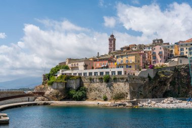 Bastia citadel on a sunny summer day. Corse France. clipart