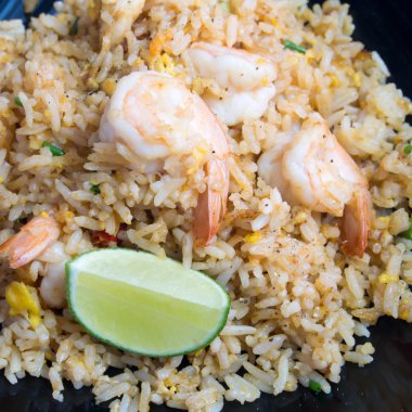 Kızarmış karides.