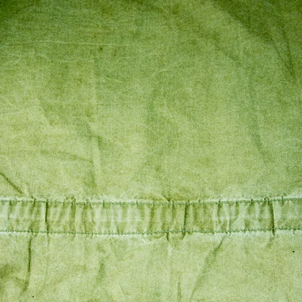Натуральний лляний смугастий грубий текстурований зелений вінтажний тканинний текстиль — стокове фото