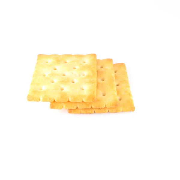 Cracker isolado em branco — Fotografia de Stock