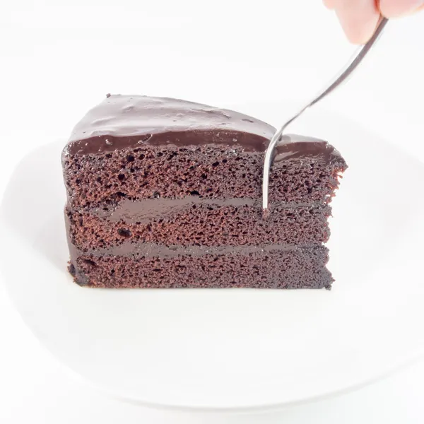 Σκοτεινό κέικ σοκολάτας — Φωτογραφία Αρχείου