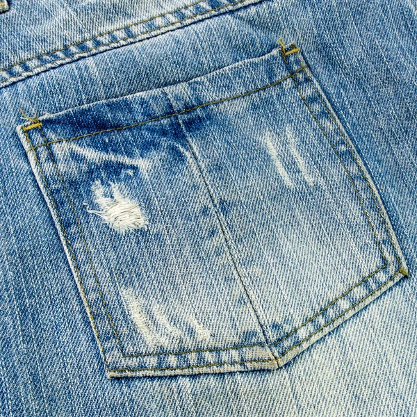 Texture de poche de jeans — 图库照片