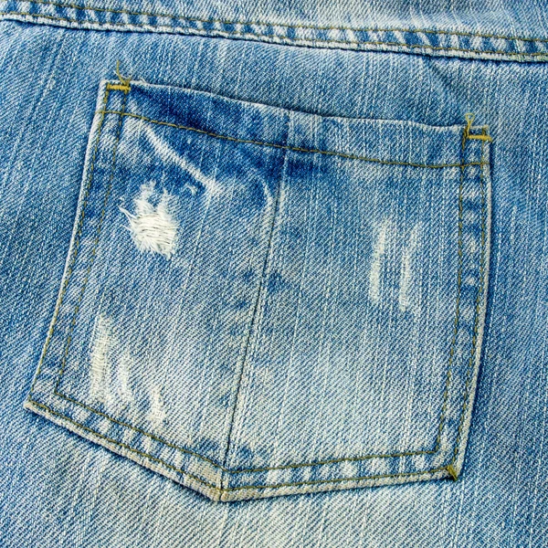 Текстура кишеню джинсів — стокове фото