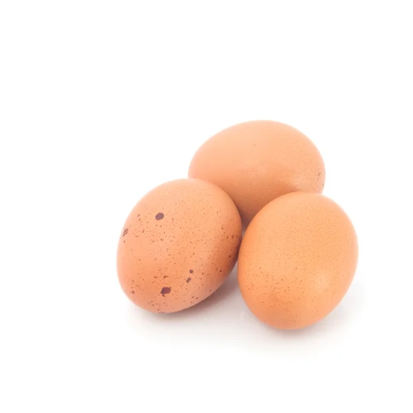 白い背景に隔離された卵 — ストック写真