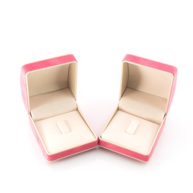 beyaz izole mücevher kutusu