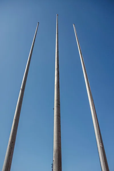 Flagpole vertical para cima — Fotografia de Stock