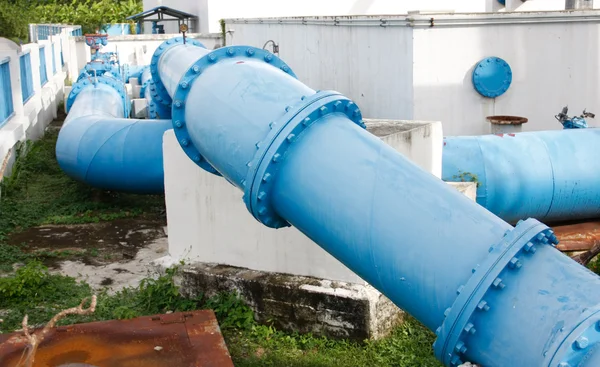 Pipes of an irrigation water — Stock Photo, Image