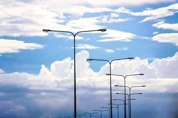 Light pole on sky — Stock Photo, Image