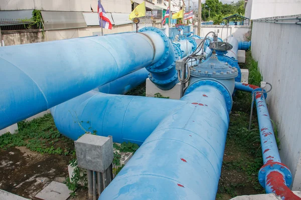 Pipes of an irrigation water — Stock Photo, Image