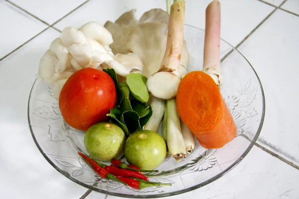 Components Thai tomyam food — Stock Photo, Image