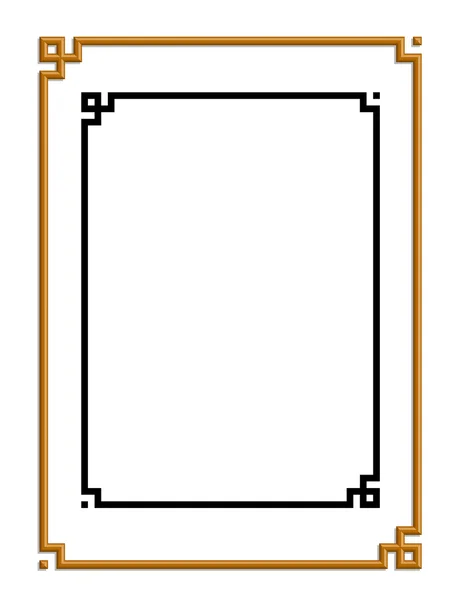 Cadru de aur — Vector de stoc