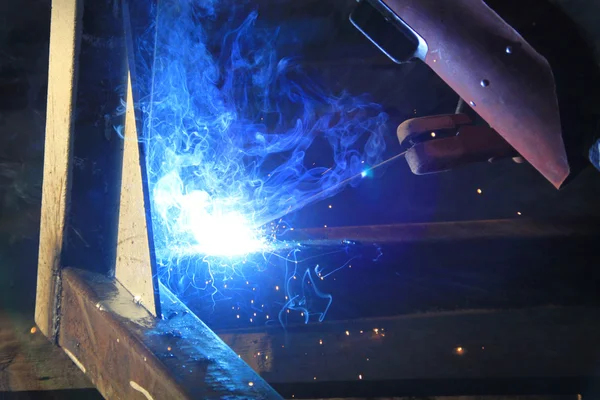 Svařování oceli — Stock fotografie